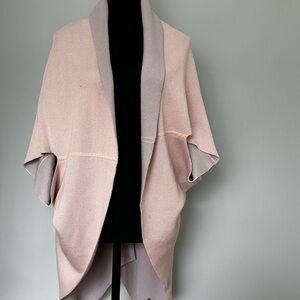 Lululemon Reversible Silk Blend Wrap Cardigan OS Blush Pink